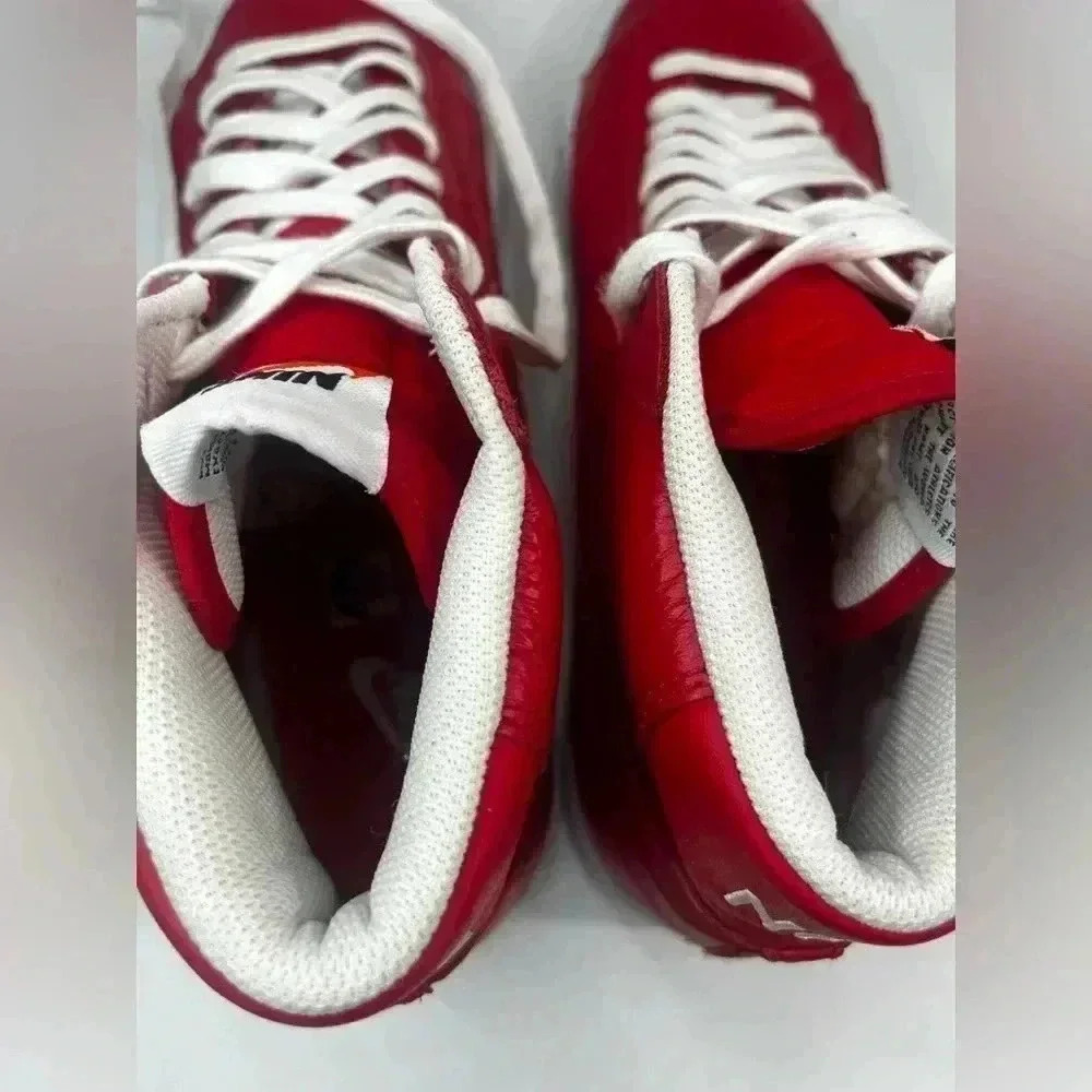 Nike Blazer Mid‎ High Premium Game Red 2016 429988-604 leather mens 9.5 - Picture 6 of 10